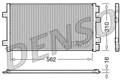 DENSO DCN09101 Condenser 46799872