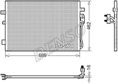 DENSO DCN09145 Kondansatör. Klima K68102117AA