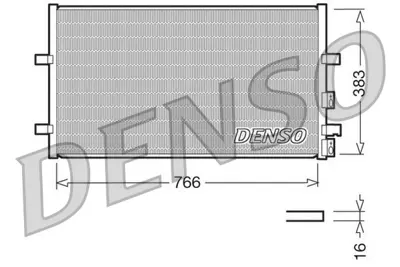 DENSO DCN10009 Klıma Radyatoru Transıt V347 V348 2,2tdcı 100ps / 120ps / 130ps 2,4tdcı 100ps / 115ps / 140ps 07 /> 6C1119710AC