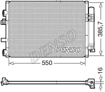 DENSO DCN10044 Kondansatör. Klima AV6119710BB