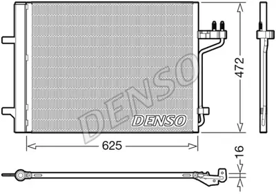 DENSO DCN10047 Kondansatör. Klima DV6119710BD