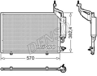 DENSO DCN10050 Kondansatör. Klima C1B119710EB