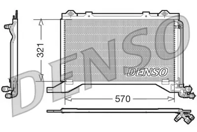 DENSO DCN17019 Klıma Radyatoru E-Class W210 97>02 S210 97>03 2108300770