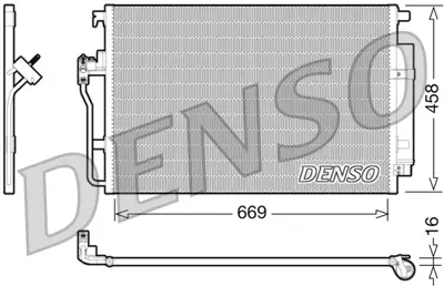 DENSO DCN17056 Klıma Radyatoru Crafter 06>16 Sprınter 906 06>16 2E0820413 A9065000454
