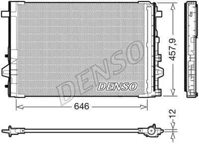 DENSO DCN17059 Klıma Radyatoru X117 13>18 W176 13>18 W246 13>18 C117 13>18 A2465000454