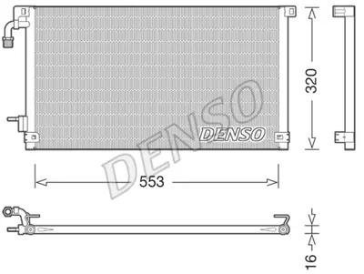 DENSO DCN21014 Kondansatör. Klima 9640835980 96418281