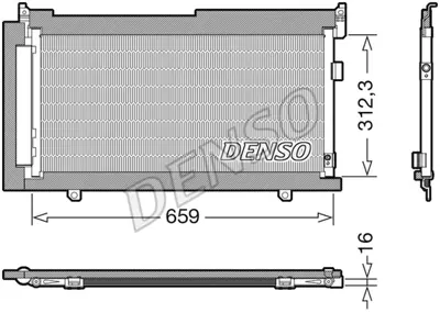 DENSO DCN36006 Kondansatör. Klima 73210SG010
