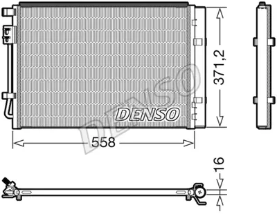 DENSO DCN41015 Kondansatör. Klima 97606C8050