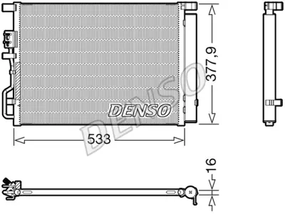 DENSO DCN41018 Kondansatör. Klima 97606D7000