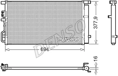 DENSO DCN41019 Kondansatör. Klima 97606D7500