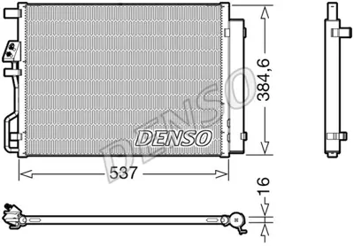 DENSO DCN41021 Kondansatör. Klima 97606D3010
