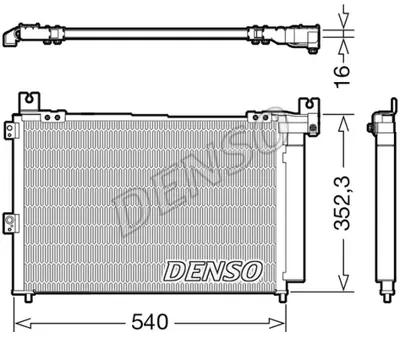 DENSO DCN44014 Kondansatör. Klima UM6561480A