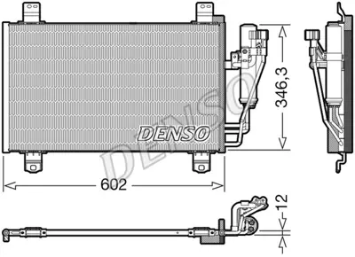 DENSO DCN44017 Kondansatör. Klima DB9L61480A