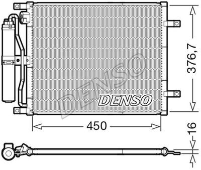 DENSO DCN46029 Kondansatör. Klima 92100AY601