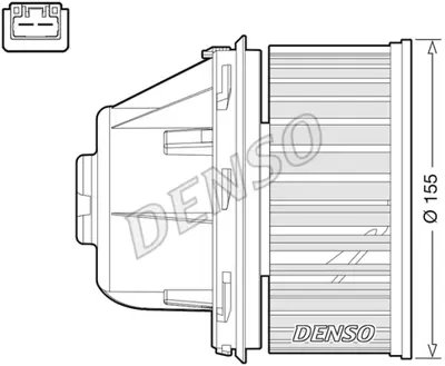 DENSO DEA10053 Kabin Üfleyici H1FZ19805B