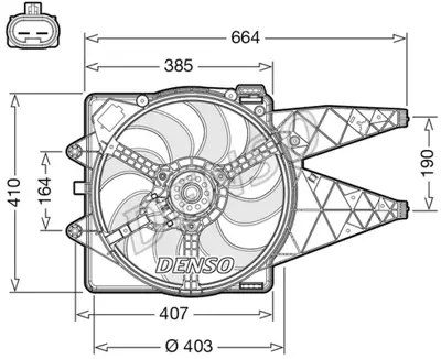 DENSO DER09309 Fan. Radyatör 51820790