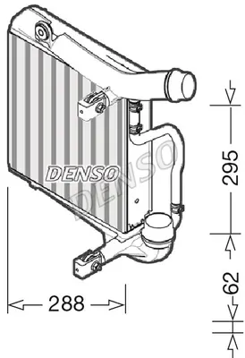 DENSO DIT28025 Intercooler. Şarj Cihazı 97011021041