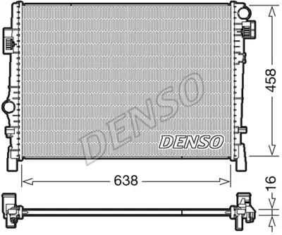 DENSO DRM09054 Radyatör. Motor Soğutması K68102115AA