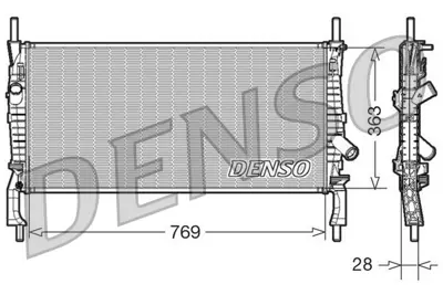 DENSO DRM10106 Motor Su Radyatoru Transıt V347 2,2tdcı / 2,4tdcı / 3,2tdcı 06 /> Klımalı 6C1H8005CD