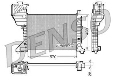 DENSO DRM17016 Motor Radyatoru Sprınter 901 902 903 904 96>06 9015001800