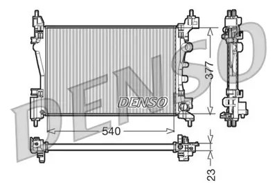 DENSO DRM20095 Su Radyatörü Corsa-D Z12xep 14xep 55701408