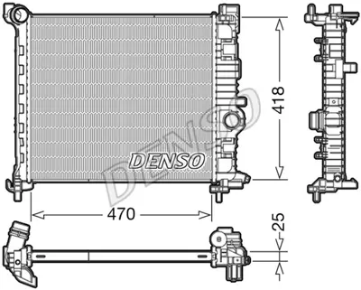 DENSO DRM20115 Radyatör. Motor Soğutması 13283249