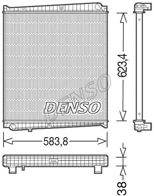 DENSO DRM23047 Radyatör. Motor Soğutması 7485000988