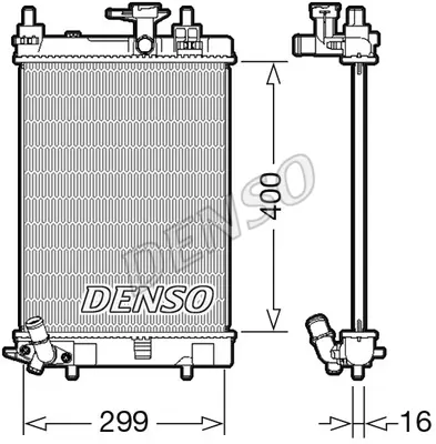 DENSO DRM35003 Radyatör. Motor Soğutması 16400B2190