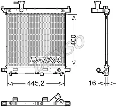 DENSO DRM46066 Radyatör. Motor Soğutması 214103VA1A