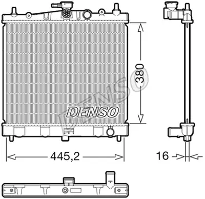 DENSO DRM46067 Radyatör. Motor Soğutması 21410BH40B