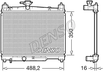 DENSO DRM50101 Radyatör. Motor Soğutması 1640023150