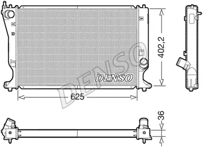 DENSO DRM50132 Radyatör. Motor Soğutması 164000R021