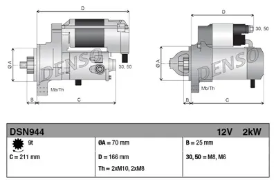 DENSO DSN944 Alternatör NAD500330