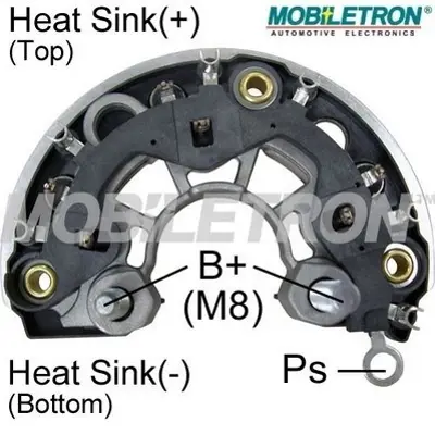 MOBILETRON RB-163H Alternator Dıot Tablası 120mm 6x50 Vw Audı Seat Sk 