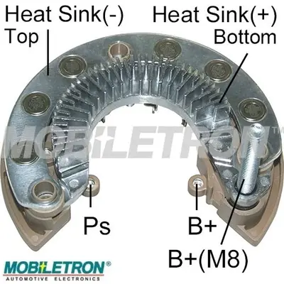 MOBILETRON RM-239 Alternator Dıot Tablası Renault Master Iıı 10> 50a 12 Dıot 