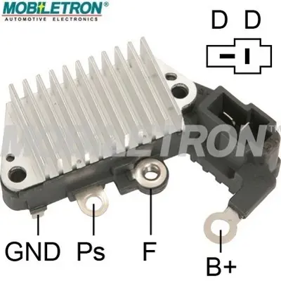 MOBILETRON VR-H2005-39SE Alternator Konjektor 14.6v 57.5mm Daıhatsu Kubota 