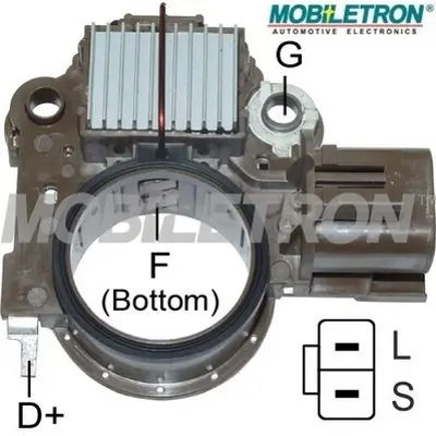 MOBILETRON VR-H2009-128 Alternator Konjektor Hyundaı Starex 2.5 (97--)-H1 3737042300