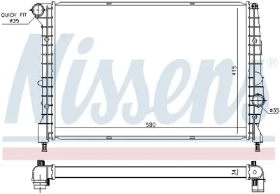NISSENS 60058 Motor Radyatoru 