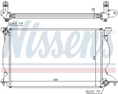 NISSENS 60302A Motor Radyatoru 8E0121251J