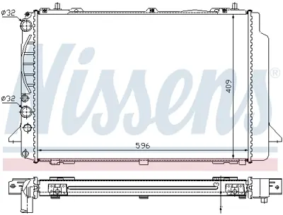 NISSENS 60466A Motor Radyatoru 8A0121251G