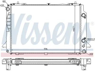 NISSENS 60467A Motor Radyatoru 8AO121251D
