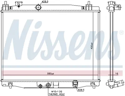 NISSENS 606183 Motor Radyatoru 190105R0003