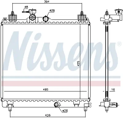 NISSENS 606550 Motor Radyatoru 1770081P00