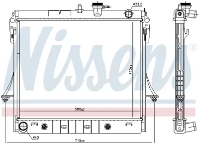 NISSENS 606649 Motor Radyatoru 
