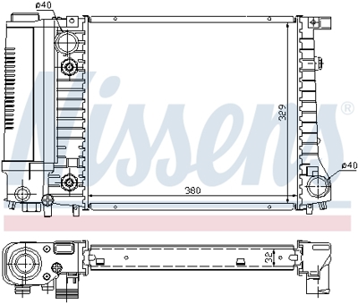 NISSENS 60731A Motor Radyatoru 1719301