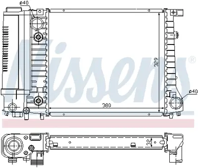 NISSENS 60731A Motor Radyatoru 1719301