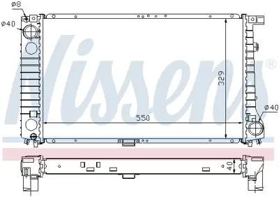 NISSENS 60757A Motor Su Radyatoru Bmw E36 3.18 Tds 2245511