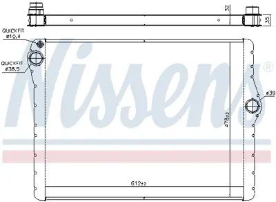NISSENS 60777 Motor Radyatoru 17118663675