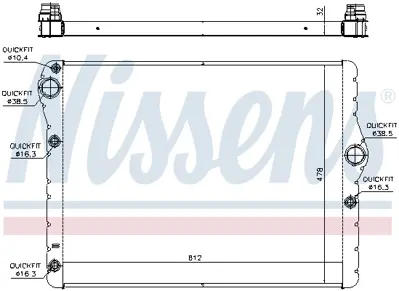NISSENS 60778 Motor Radyatoru 17118592166