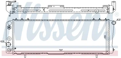 NISSENS 60986 Motor Radyatoru K52003933